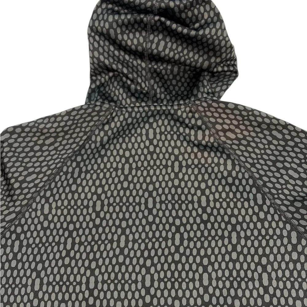 Nike Women Therma-Fit Running Medium Hoodie Gray Black Sweater